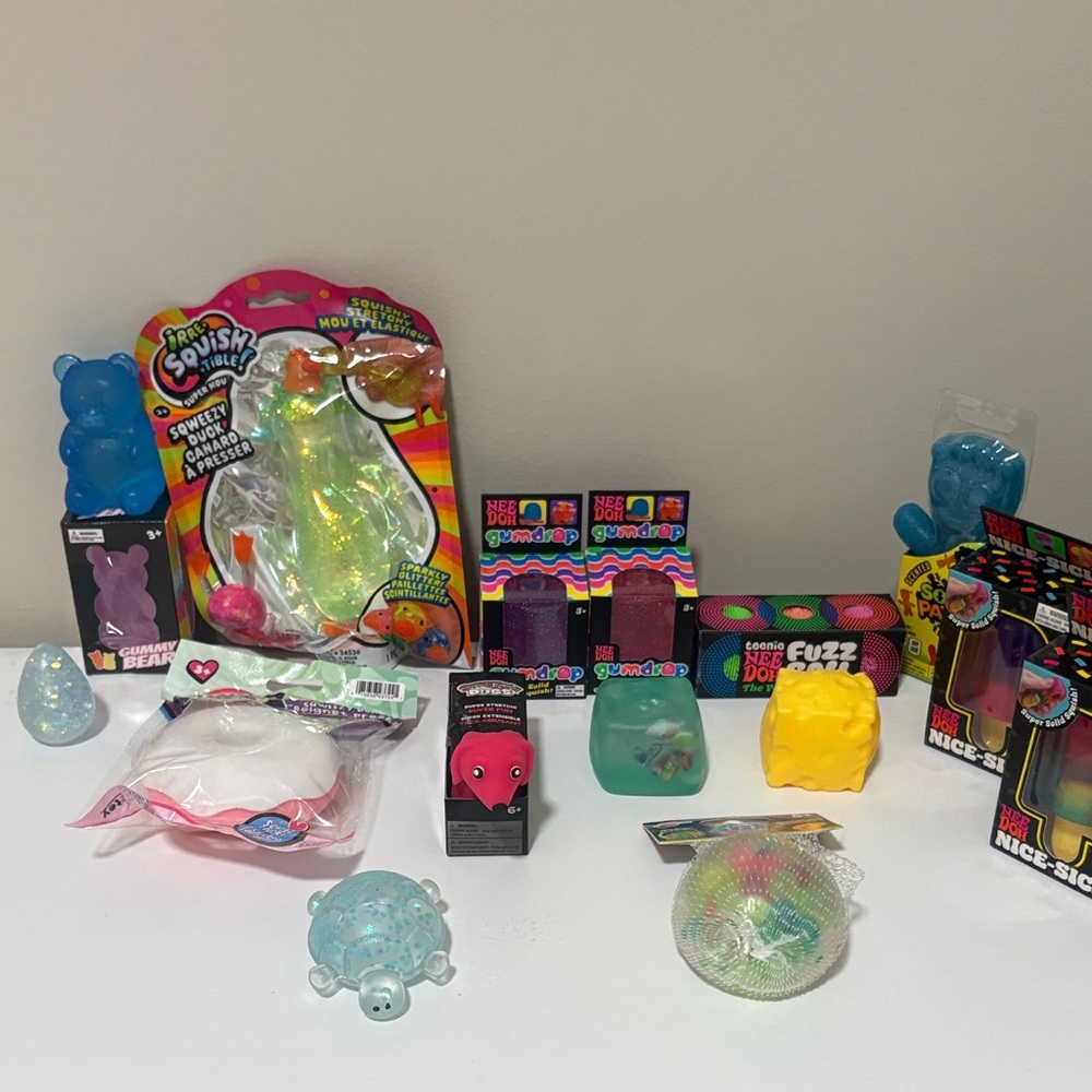 Kids & Adults Squishy Sensory bundle. Same day ship. Everything comes new